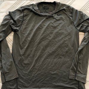 Men's Nike Dri-Fit Fitted Long Sleeve Tee- medium